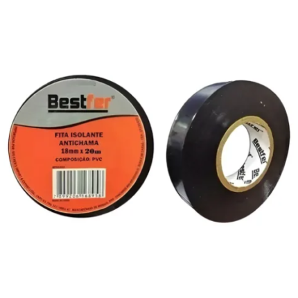 BF FITA ISOLANTE PRETA ANTICHAMA 18MMX20M UN