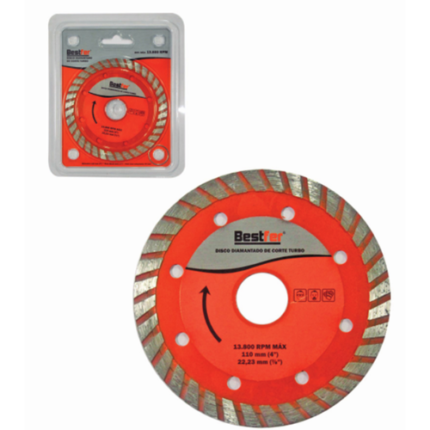BF DISCO DIAMANTADO DE CORTE TURBO(SECO OU REFRIGERADO) 110M