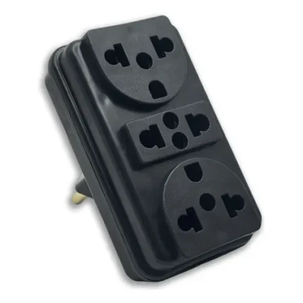 ADAPTADOR TRIPLO DESLOCADO CENTRAL 2P+T 10A/20A