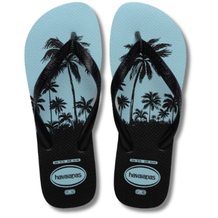 HAVAIANAS MASC ALOHA AZUL MACEIO 43/4 1UN