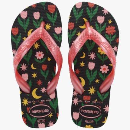 HAVAIANAS KIDS FLORES PRETO 31/2 1UN