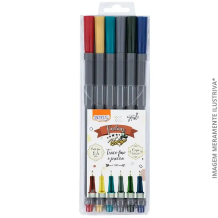 MARCADOR FINE LINER 0.4MM - COR VINTAGE BLISTER C/ 6UN
