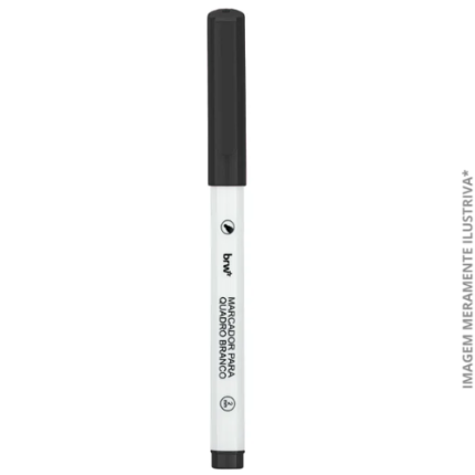 MARCADOR QUADRO BRANCO SLIM PRETO