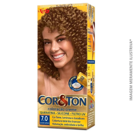 TINTURA COR&TON 7.0 LOURO MEDIO 1UN