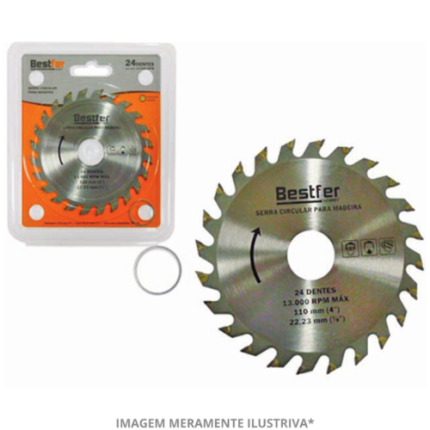 BF SERRA CIRCULAR P/MADEIRA 4POL 24D 110MM - 4POL
