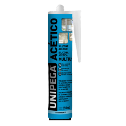 COLA ADESIVO SILIC 250ML TRANSP UNIPEGA
