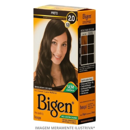 TINTURA BIGEN PO 57 PRETO 1UN