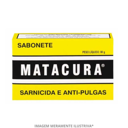 SABONETE SARNICIDA/ANTIPULGAS 80G MATACURA PET