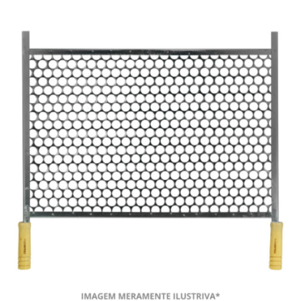 GRELHA CHURR MOEDA 60X40CM COMPREL