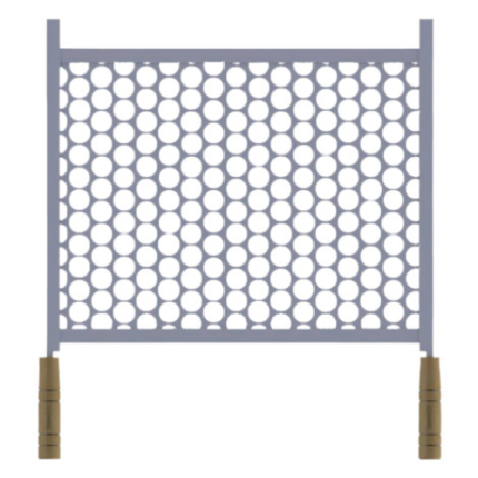 GRELHA CHURR MOEDA 40X40CM COMPREL