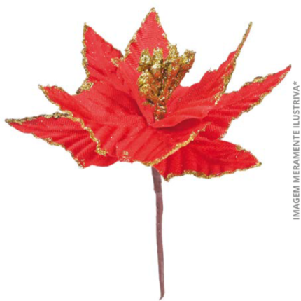 FLOR DECORATIVA GLITTER