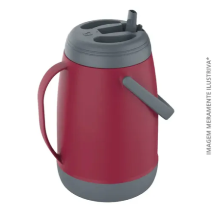 RECIPIENTE ISOTERMICO ATACAMA 2,5L VERMELHO