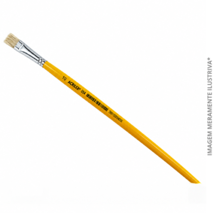 PINCEL ESC 10 PLAST AMAR CHATO NUMERO 10