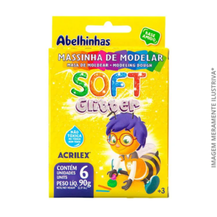 MASSA SOFT GLITTER 90G