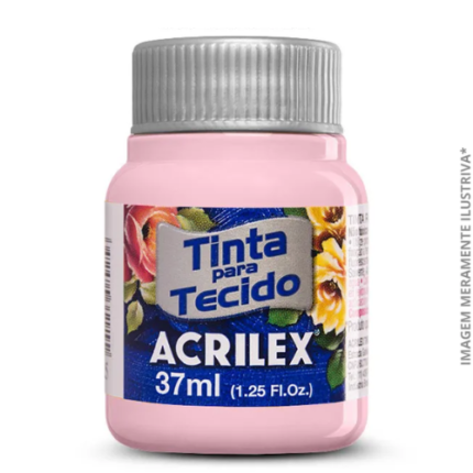 TINTA TECIDO FOSCA/37ML ROSA BEBE