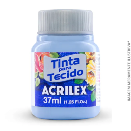 TINTA TECIDO FOSCA/37ML AZUL BEBE