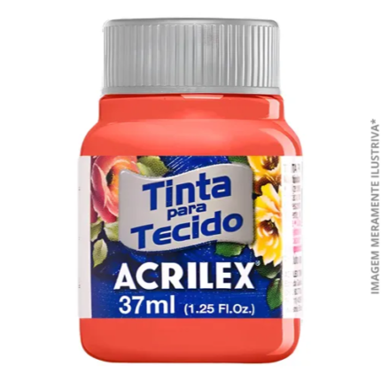 TINTA TECIDO FOSCA/37ML CORAL