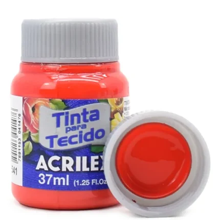 TINTA TECIDO FOSCA/37ML VERMELHO VIVO